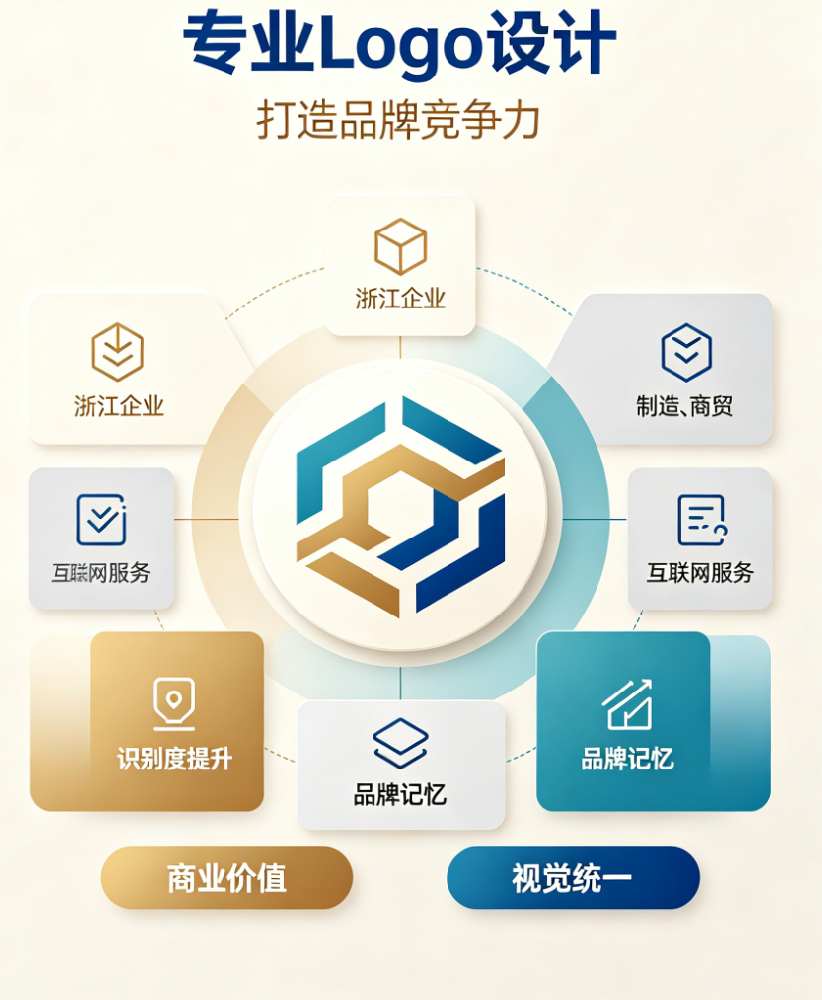 在浙江Logo设计给我们带来的好处是什么？打造品牌竞争力，从专业Logo开始